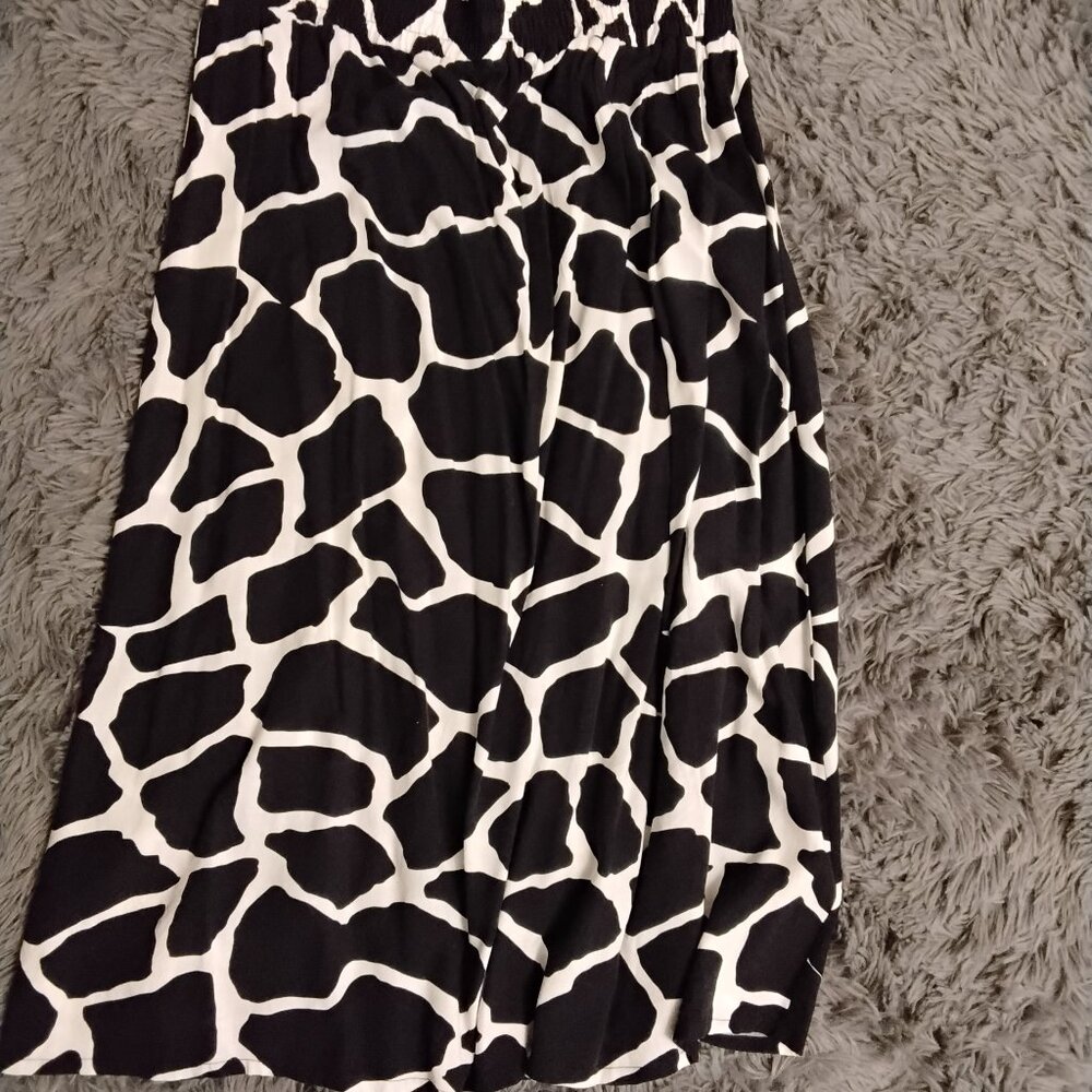 Animal Printed Midi Skirt